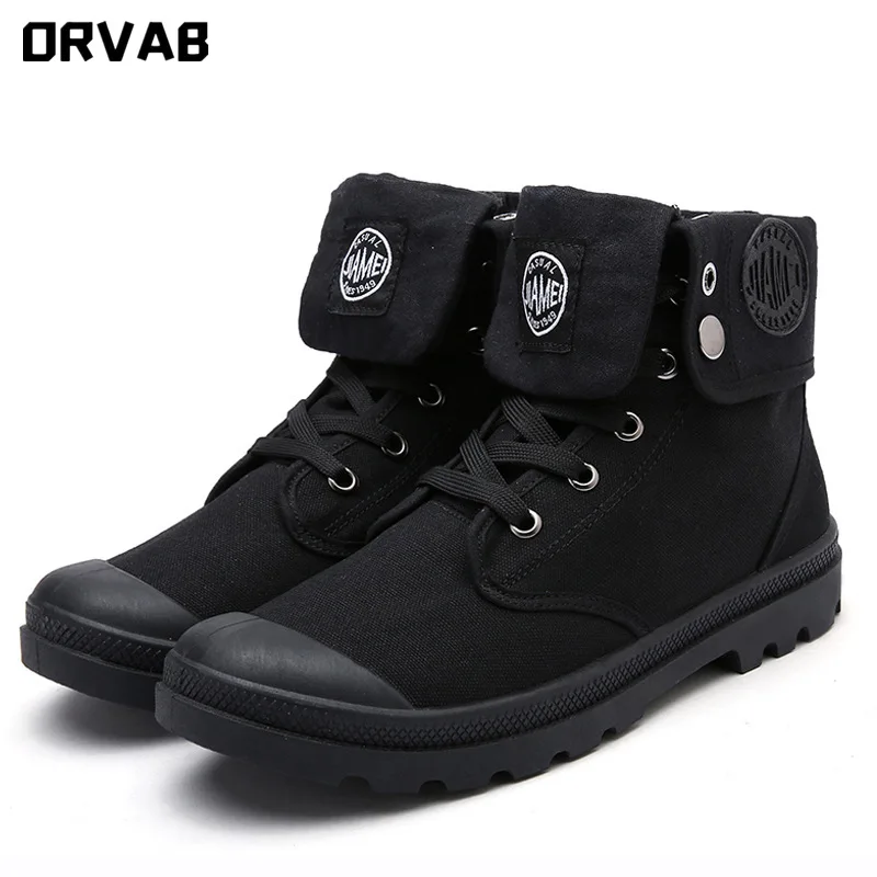 

Men Military Boots 2020 Outdoor Fashion Canvas High Top Shoes Men Casual Shoes Ankle Boots Black Chelsea Boots Zapatos De Hombre