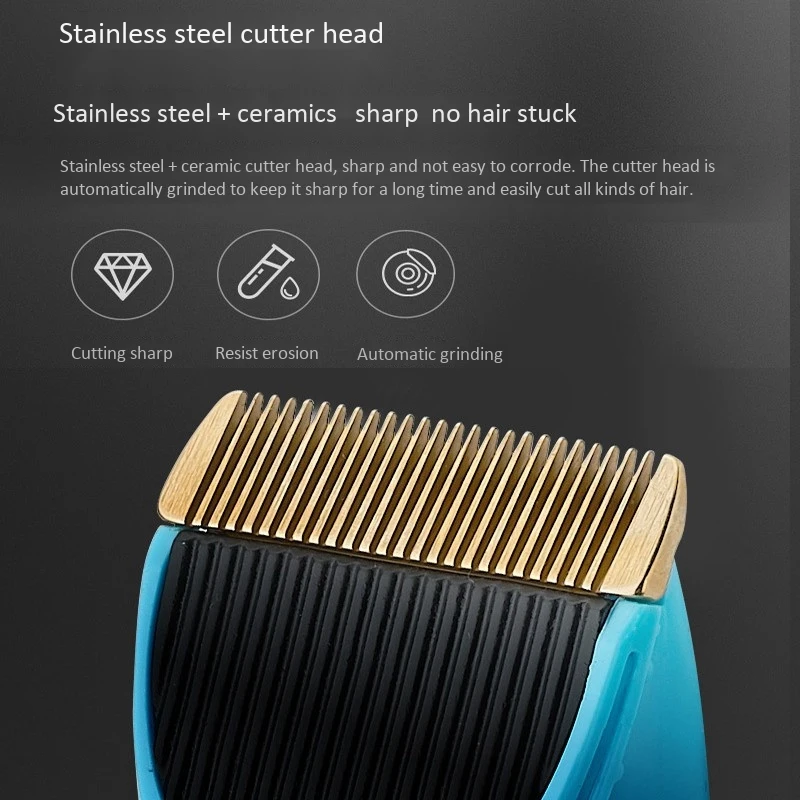 

Rechargeable Electric Hair Clipper Haircut Titanium Alloy Hair Razor