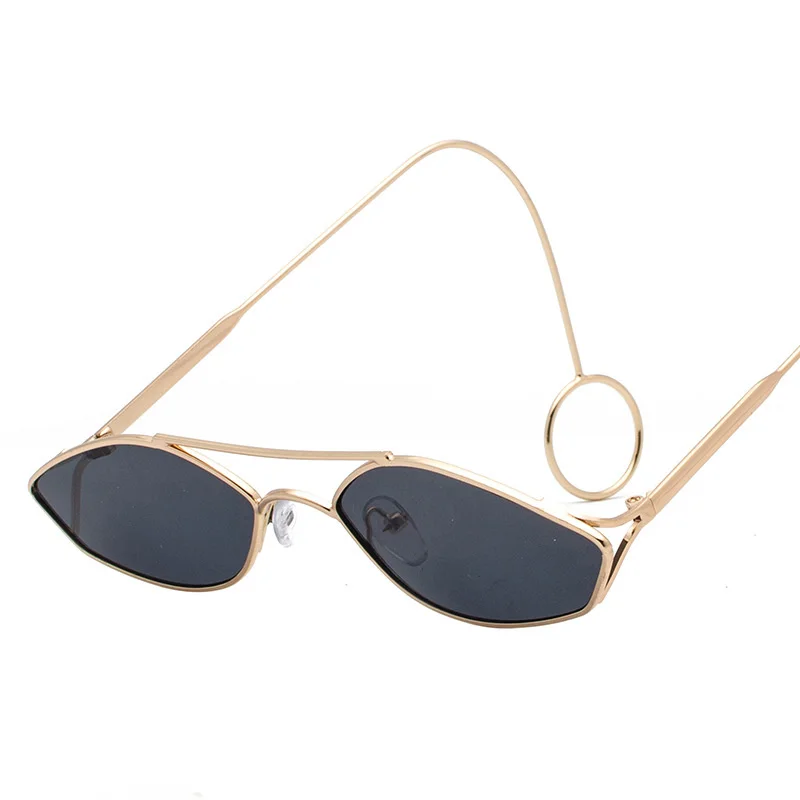 

shipping New personality Free friend metal irregular frame sunglasses hip hop men's and women's glasses