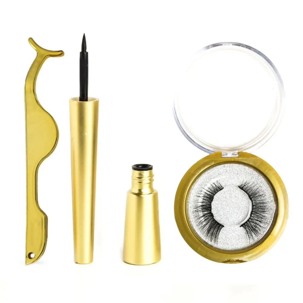 4 пары магнитных жидких подводок для глаз и магнитный ненастоящий ресницы набор