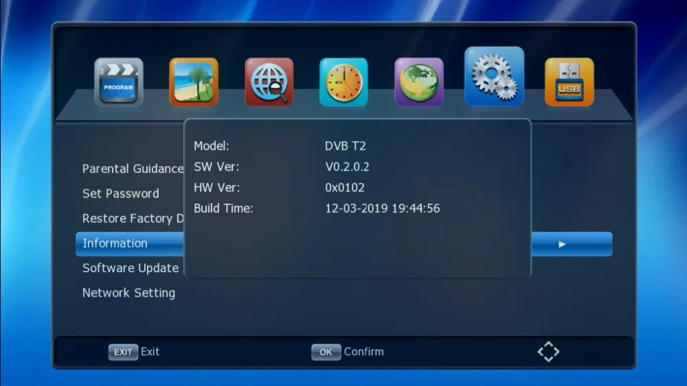 DVB-T2/DVB-T Wifi приемник HD цифровой ТВ-тюнер рецептор DVB T2 H.264 наземный ТВ-приемник TDT телеприставка для русского DVBT2