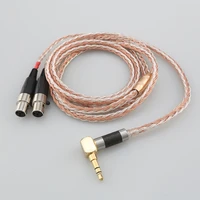 hifi 16 cores silver plated xlr 3 5mm 2 5mm 4 4mm earphone headphone cable for audeze lcd 3 lcd 2 lcd x lcd xc 4z mx4 gx