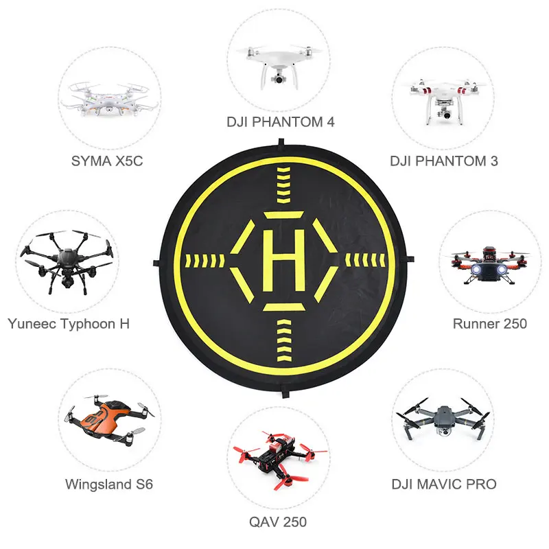 80 см быстро складывающаяся посадочная площадка FPV Дрон Водонепроницаемый Фартук