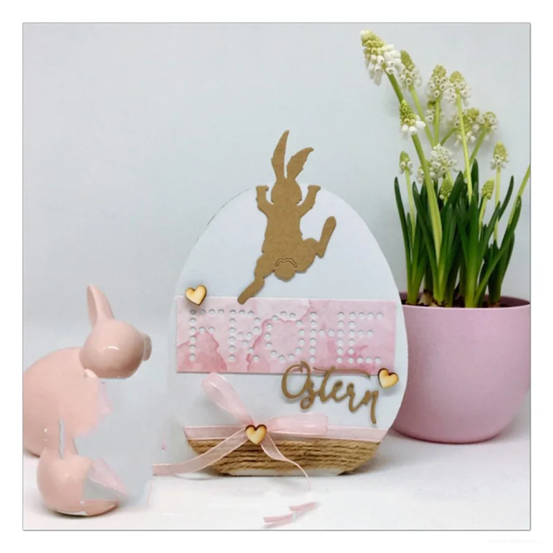 2019 Новое поступление Schubladenwichteln Ostern Hasen металлические режущие штампы и DIY