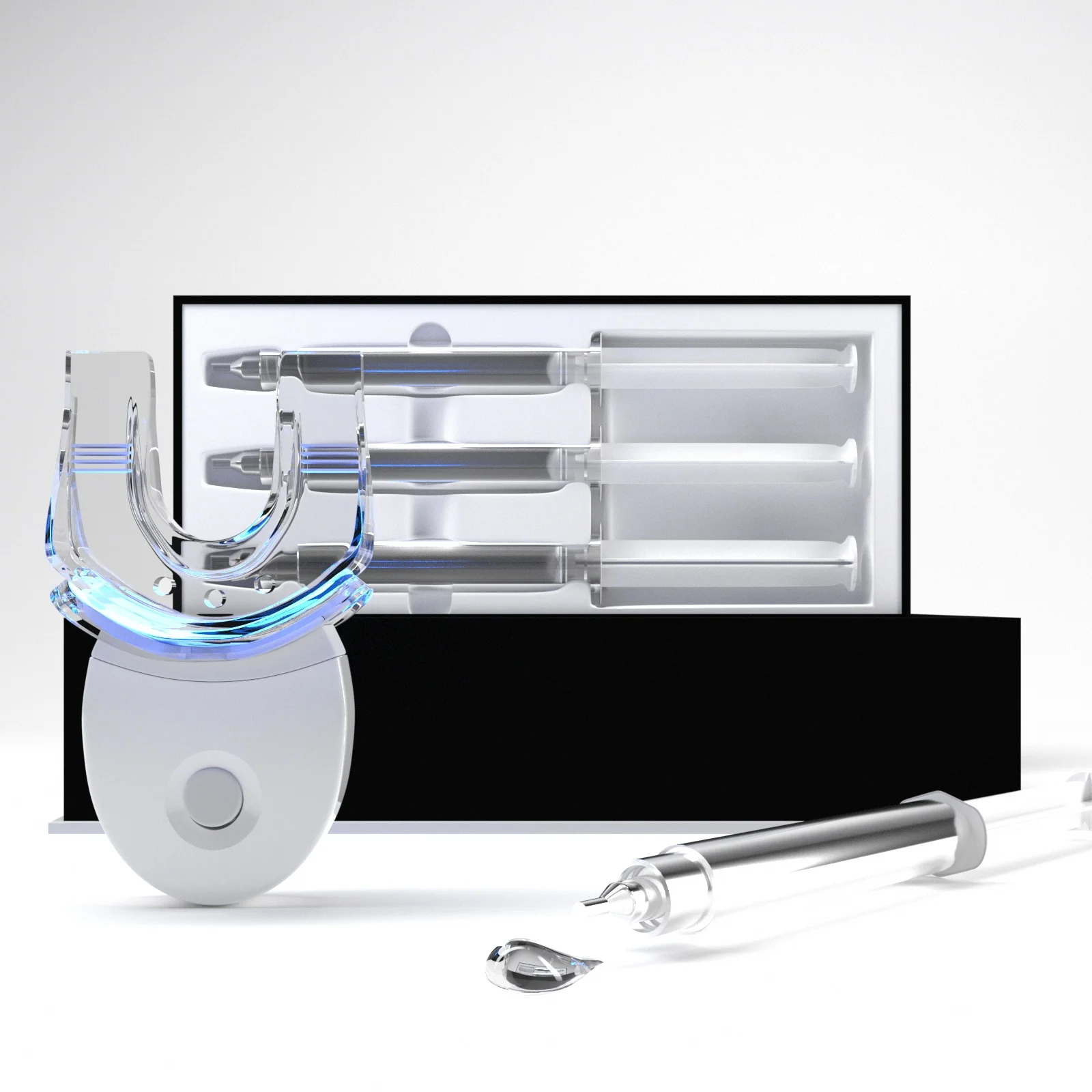 Зубное отбеливание зубов светодиодный синий лазер 35% CP перекись Отбеливание