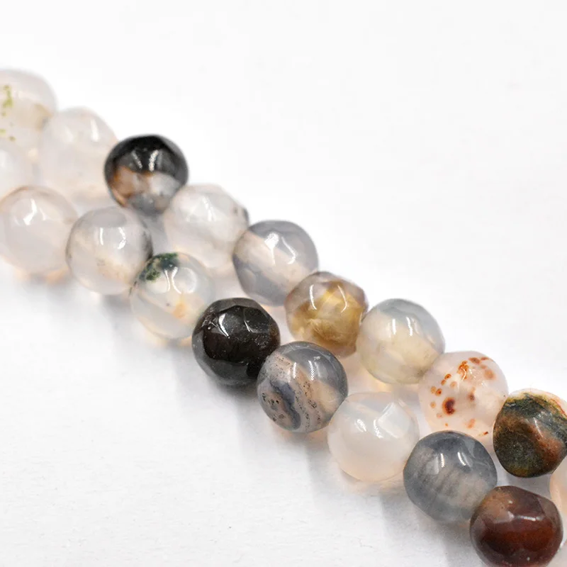 Оптовая продажа граненые бусины из натурального камня диаметром 4 мм розового