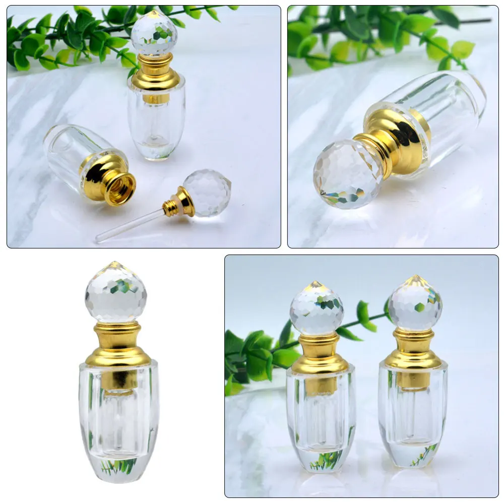 

Elegant Perfume Dropper Bottle Refillable Transparent Essential Oil Bottle 1.5ml