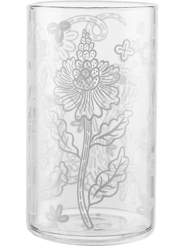 

Borosilicate High Temperature Resistant Transparent Glass Printing Water Cup Breakfast Milk Ice Cream Cup Children Cute Small