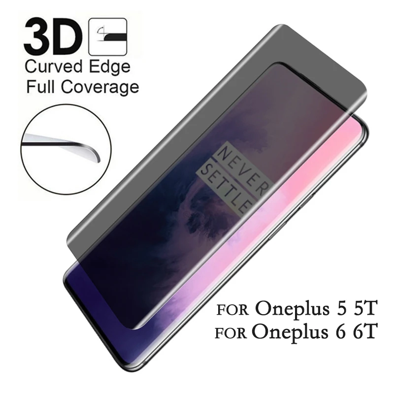 Закаленное стекло для OnePLus 7 Pro защита экрана 3D полное покрытие защитная