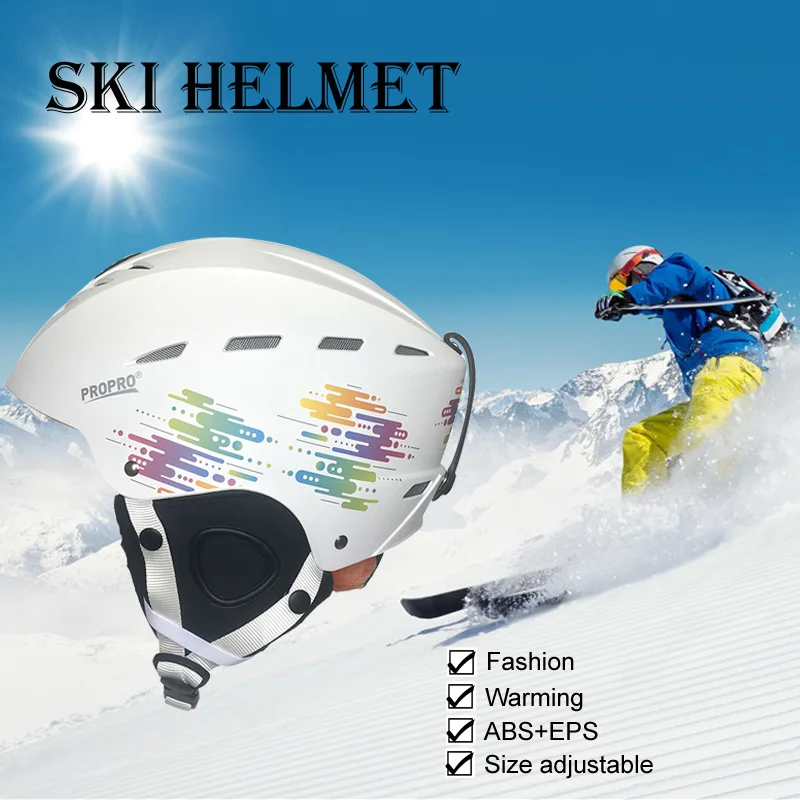 New Adult Men Women Integrally-Molded Ski Helmet Outdoor Sports Warm Adjustable Safety Snow Skiing Helmet Snowboarding Helmet