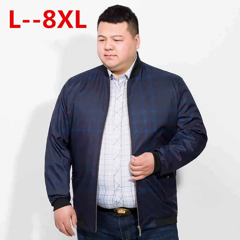 Куртка мужская Тонкая Брендовая верхняя одежда пальто осень 10XL 8XL 6XL 5XL 4XL весна |