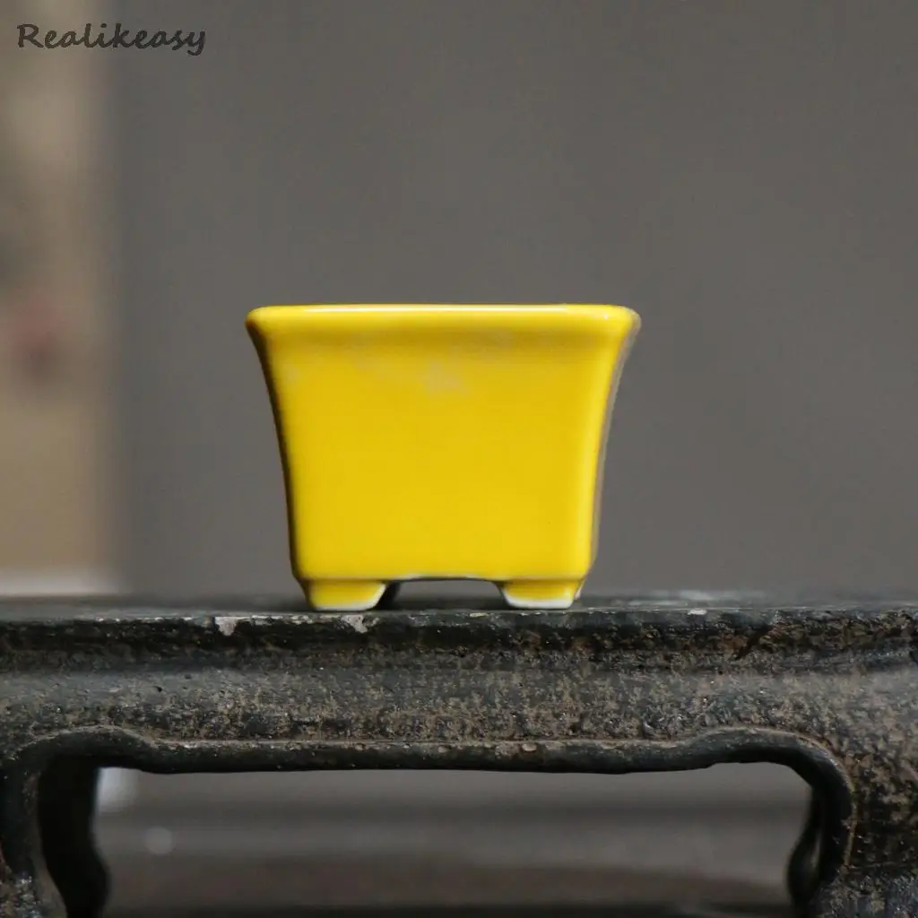 Китайский Фиолетовый Глиняный цветочный горшок керамический бонсай