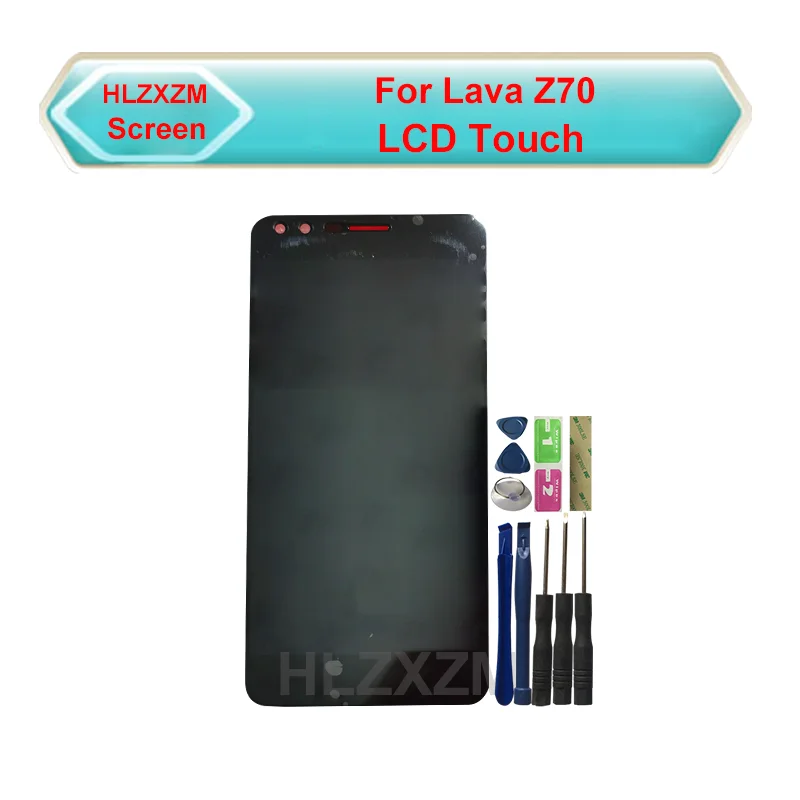 

For Lava Z70 LCD Display With Touch Screen Digitizer Assembly Replacement With Tools+3M Sticker