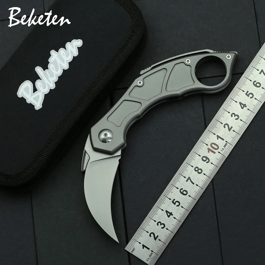 BEKETEN Karambit складной нож коготь M390 лезвие титановая ручка Керамический