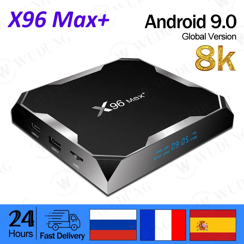 

X96 Max plus Smart Android 9.0 TV Box Amlogic S905X3 4GB 64GB 32GB 8K Wifi 2.4/5G 4K X96Max+ Set Top Box 2GB 16GB PK X96Q Mini