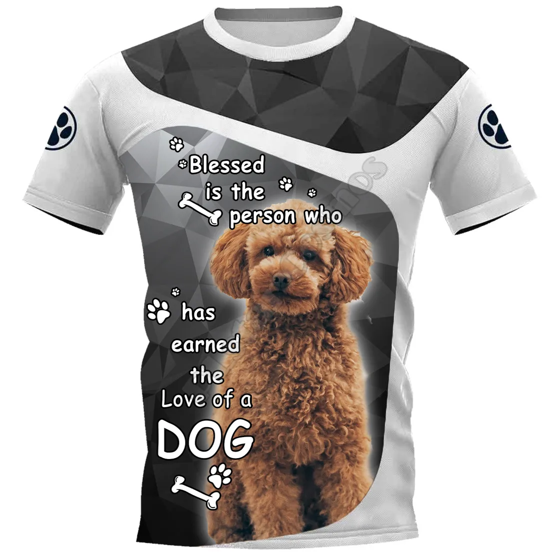 

Poodles 3D Printed t shirts women for men Summer Casual Tees Short Sleeve T-shirts Short Sleeve Drop Shipping 02