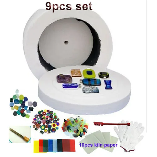 Small kiln set Принадлежности для шитья DIY ювелирные инструменты, принадлежности для изготовления большой микроволновая печь для обжига, набор плавных стеклянных печей для керамические аксессуары - Цвет: Small kiln set