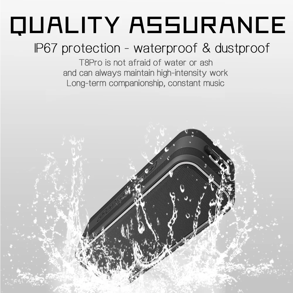 YOUXIU 20W Wireless Bluetooth Speakers TWS Portable Outdoor Loudspeaker IPX7 Waterproof Powerful Stereo Sound Bar Subwoofers AUX enlarge