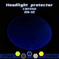 motorist high quality motorbikes abs headlight protector cover screen lens for honda cbf250 04 12