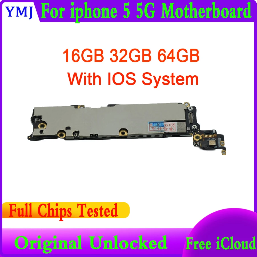 Материнская плата 16 Гб/32 ГБ/64 ГБ для iphone 5 с системой OS оригинальная системная
