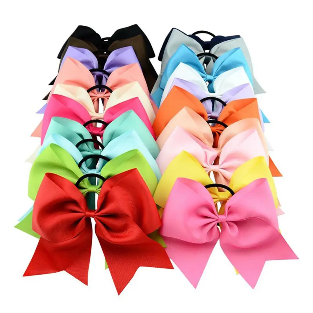 

1Pc Fashion Women Hairpins Solid Color Elastic Big Bowknot Ring Rope Ponytail Holder Hair Clips Accessories Headwear For Girls