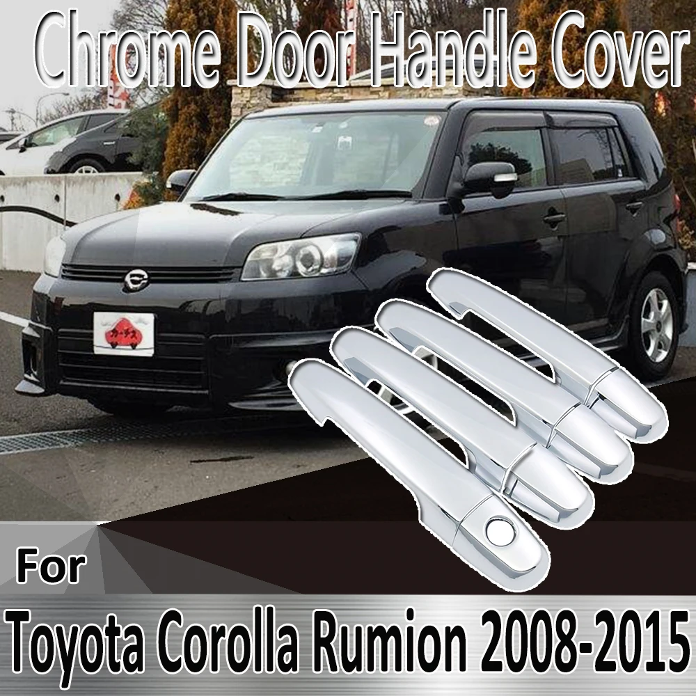 Наклейки для Toyota Corolla Rumion Rukus 2008 ~ 2015 Декоративные Хромированные дверные ручки