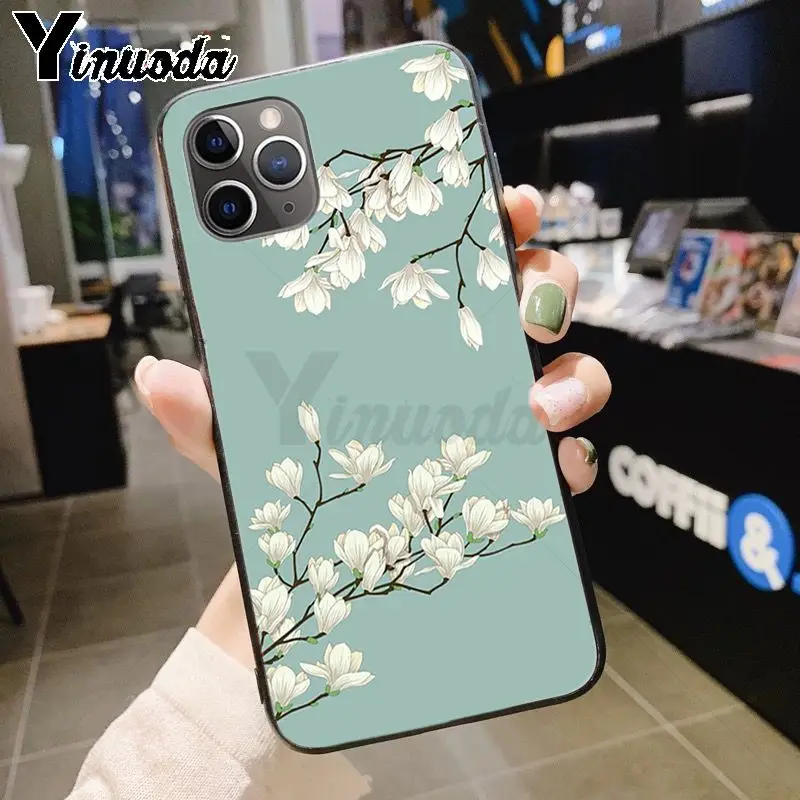 Yinuoda цветы орхидеи красочные Роскошные модные 2D чехол для телефона для iPhone 7plus X 6 6S 7 xs max xr 8 8Plus 5S 11pro чехол