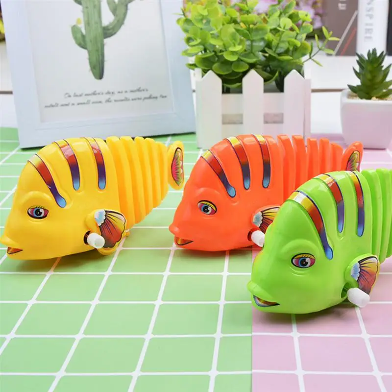 

4Pcs Fish Bath Toys Clockwork Bathtub Fish Toys Playing Toys for Kids Shower