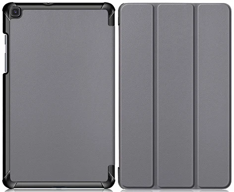 PC-Gray Ультратонкий чехол для Samsung Galaxy Tab A 8,0 SM-T290 SM-T295 SM-T297 8 дюймов cмарт-чехол для планшета PU кожаный чехол+ пленка+ ручка - Цвет: PC-Gray