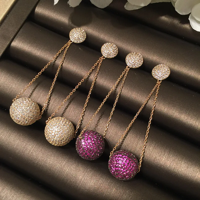 Высококачественные модные роскошные элегантные зеленые шарик из кубического