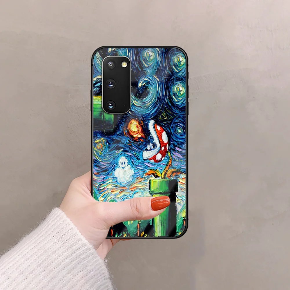 

Mario Cartoon Super Phone Tempered Glass Case Cover For Samsung Galaxy A M 10 12 20E 21 31 40 50 51 52 70 71 72 Silicone Luxury