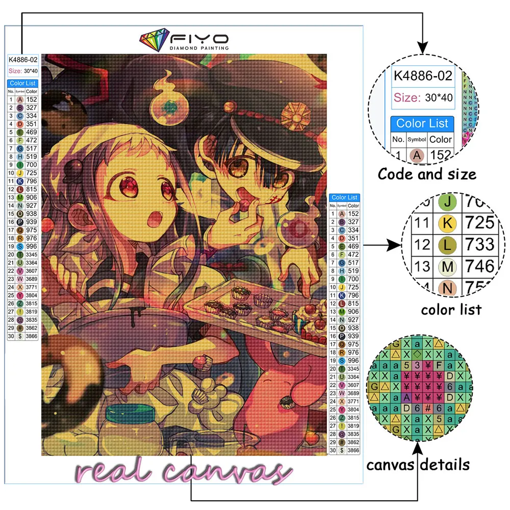 Картина из страз аниме унитаз Ханако Кун картина Стразы полная Мозаика вышивка