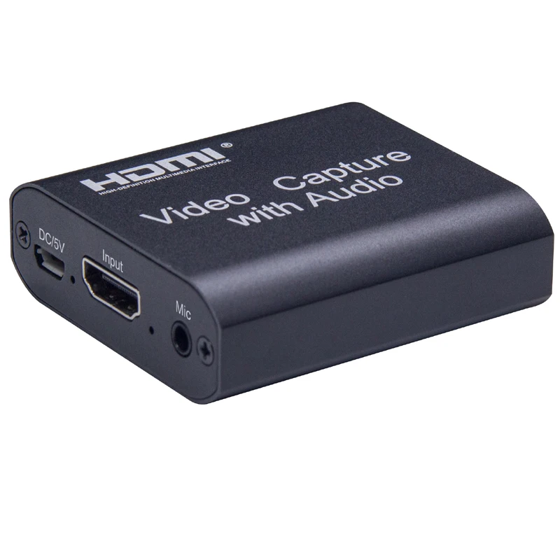 

HDMI to USB Video Capture Card HDMI 4K 1080P USB2.0 Video Capture for PS4 Game Streaming Live Streaming Broadcast Audio MICinput