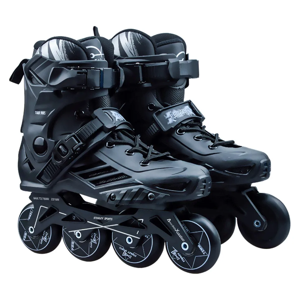 

Inline Skates Professional Slalom Skate Adult Roller Skating Shoes Sliding Free Skate Patins Size 35-46 Good As SEBA Sneakers