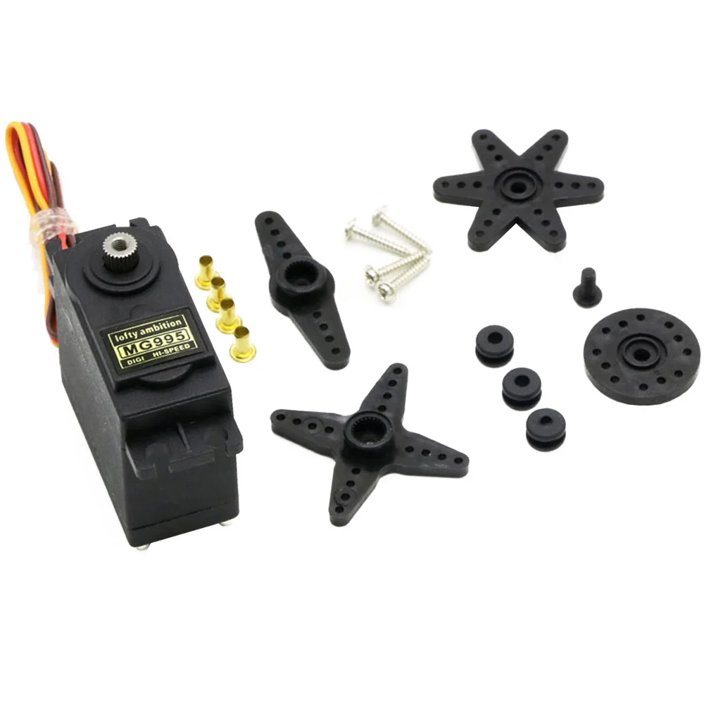 

High Torque MG995 4.8-7.2V 55g Metal Gear Digital Servos 360 Degree Futaba Hitec For Truck Boat Racing Car Helicopter Airplane