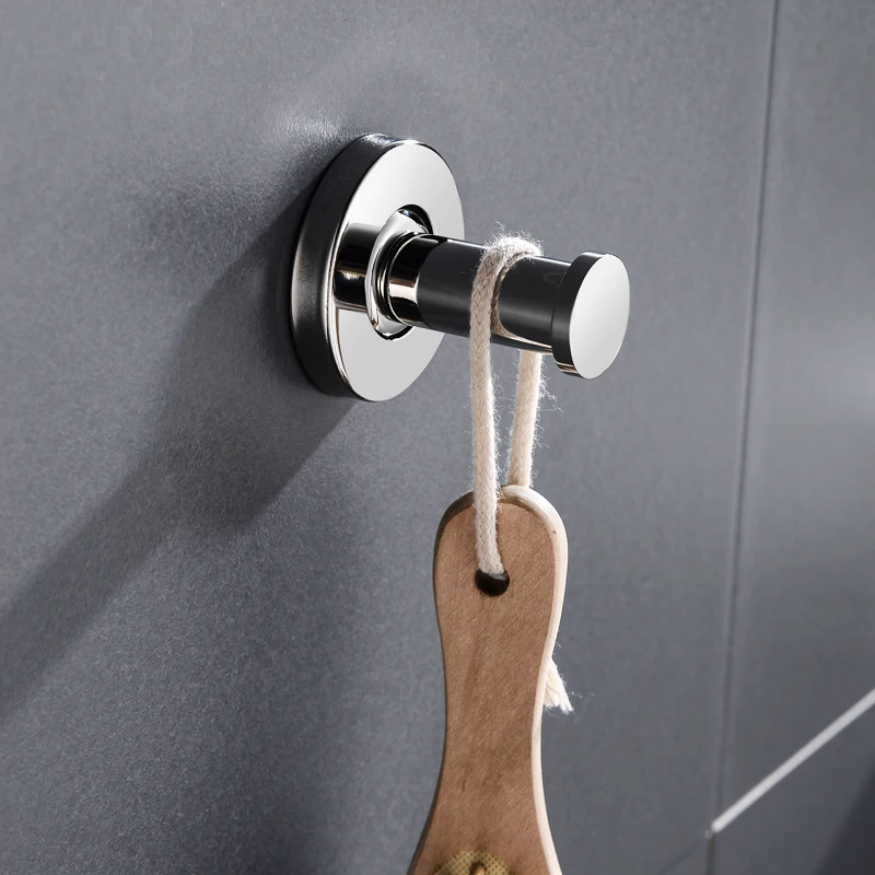 Хромированные крючки для халата из нержавеющей стали настенная вешалка ванной