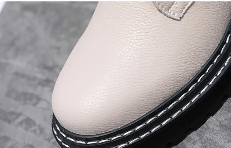 

AIYUQI bottines en cuir vritable pais avec fourrure pour femme, chaussures courtes de moto Martin, collection automne 2021