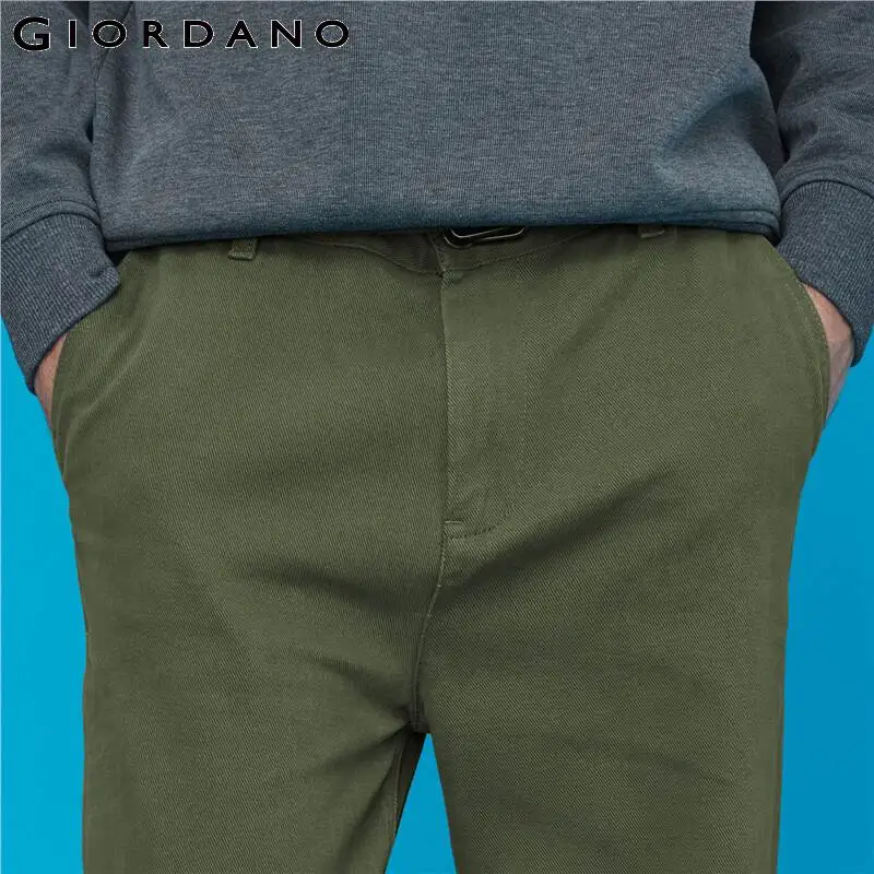 Giordano мужские повседневные джинсовые брюки на средней талии, из натурального хлопка