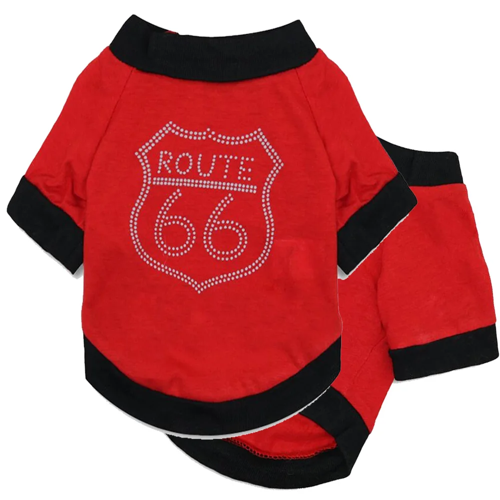 

Pet Supplies Clothing Spring New Fashion and Elegant Printing Sweet and Cute T-shirt Long-sleeved Shirt Coat Puppy Dog Clothes