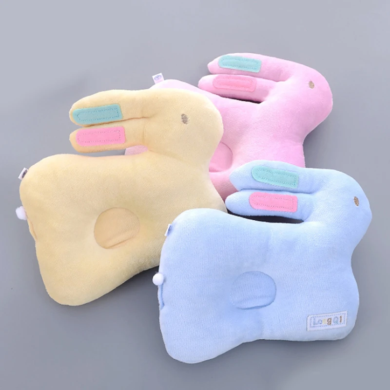 

Baby Pillow Newborn Head Protection Cushion Cute Rabbit Cartoon Toddler Sleep Positioner Anti Roll Infant Baby Nursing Pillows