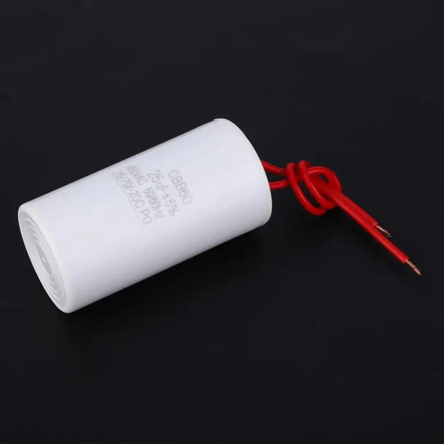 

CBB60 Motor Run Capacitor Insert Starting Capacitor 25uF 450VAC for Home Electric Appliance