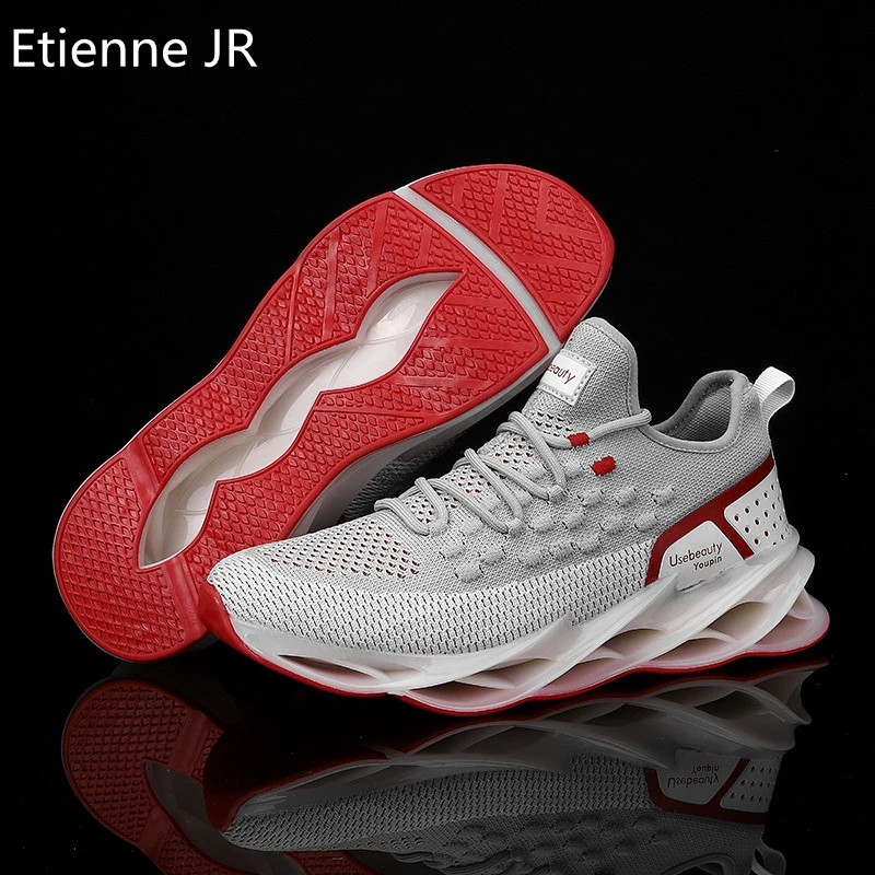 

Etienne Jr Men Spring Blade Sneakers All-Match Thin Mesh Sports Shoes Large Size Casual Running Shoes Weave Gym Shoes