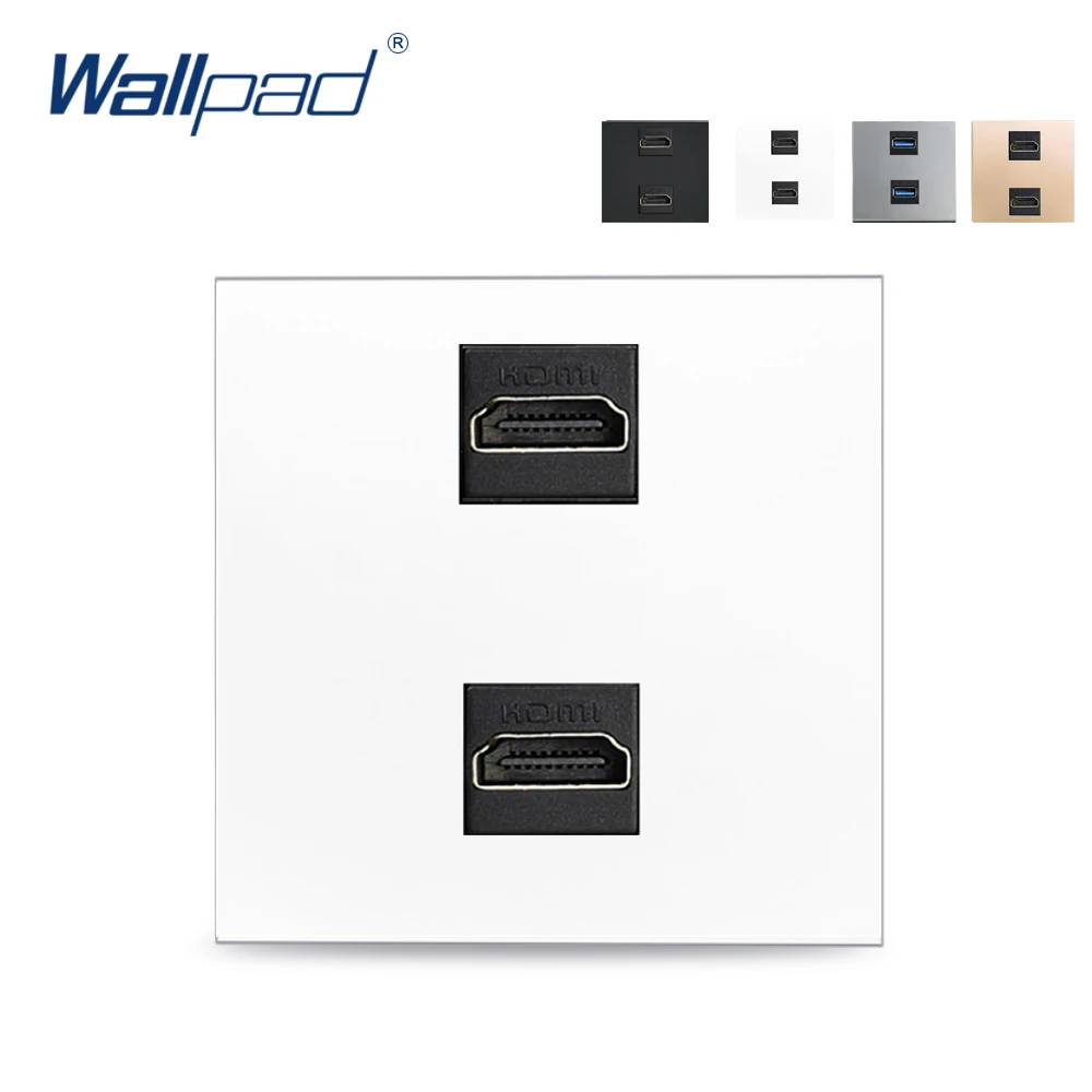 Двойная функция розетки HDMI ключ для модуля только 52*52 мм Wallpad 2 HIDMI настенная