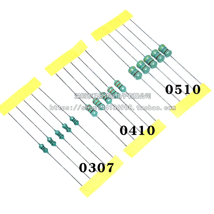 50 шт./лот 1/4 Вт 1/2 1 хроматический кольцевой индуктор DIP 1UH 2.2UH 4.7UH 10UH 22UH 33UH 100UH 150UH 220UH
