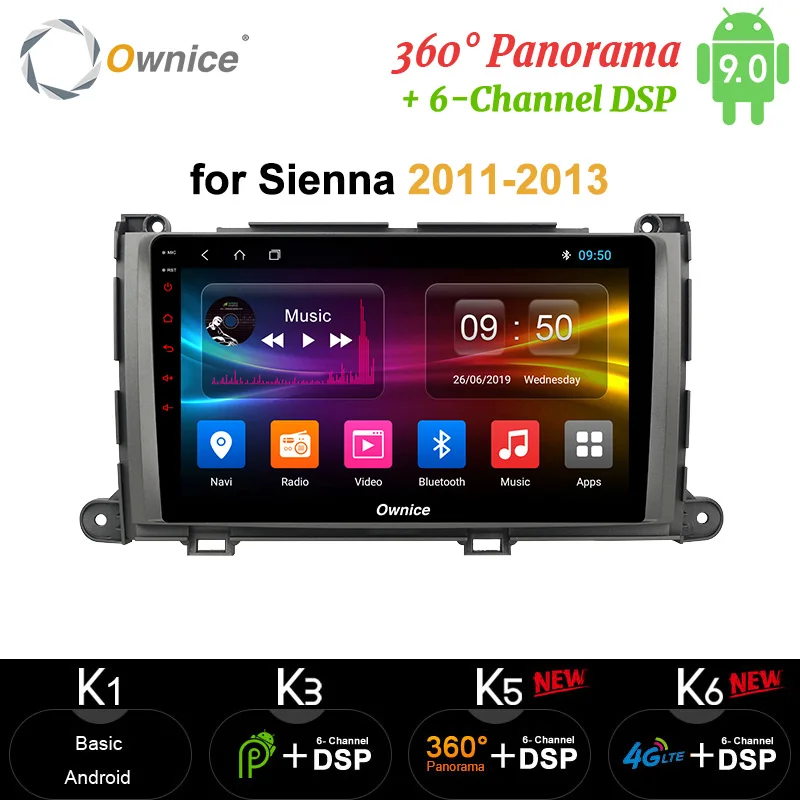 Головное устройство Ownice 9 дюймов автомобильный ПК Восьмиядерный Android 10 DVD GPS