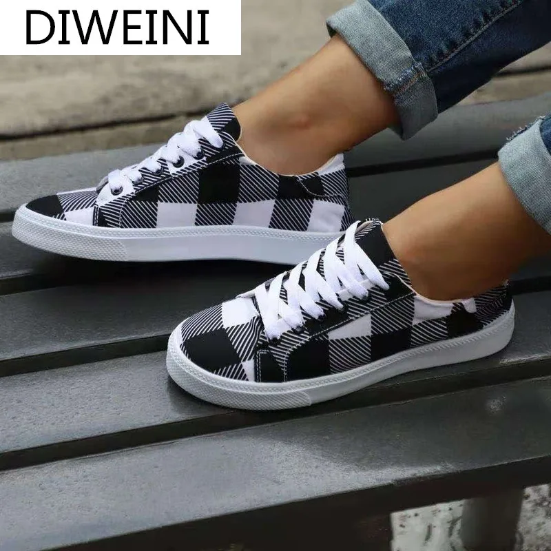 

2021 New Fashion Women Platform Sneakers Flat Shoes Leopard-print Lace Casual Women Fashion Vulcanized Walking Shoes Women Shoes
