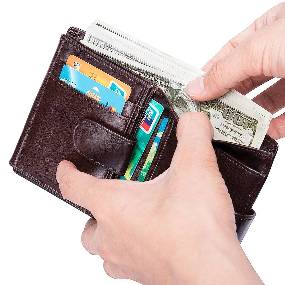 WESTAL Горячее кожаный бумажник клатч мужской кошелек держатель монет карманный
