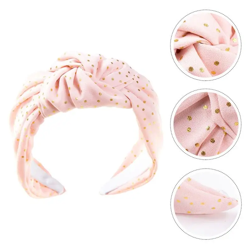 

1pc Elegant Twisted Dot Knot Headbands Hairbands Headdress Criss-cross Hair Hoop