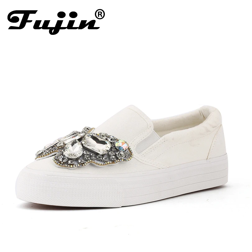 Эспадрильи на платформе со стразами Модная обувь Роскошная Брендовая без