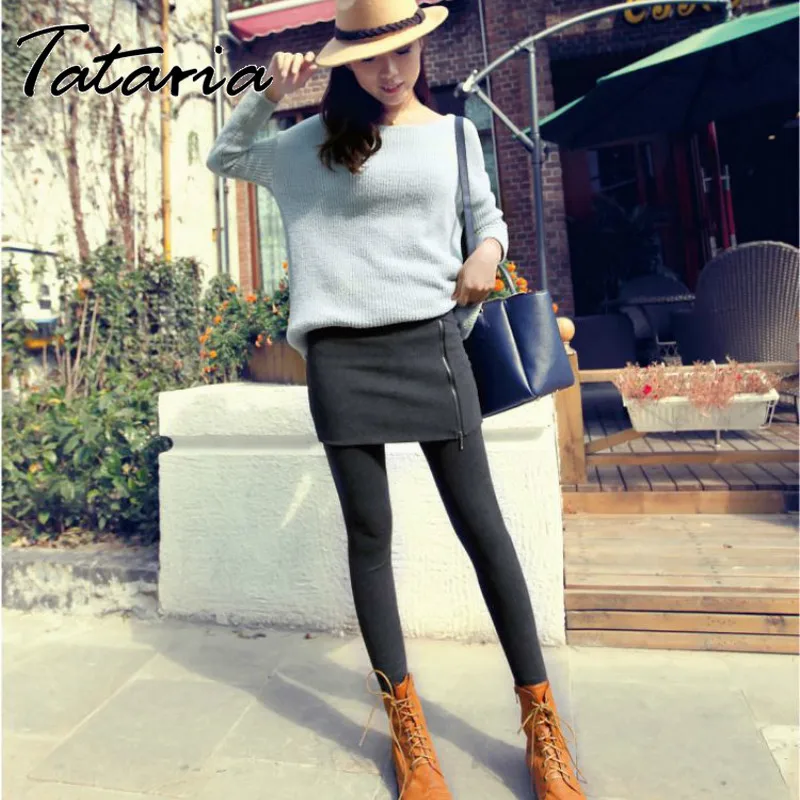 Длин Теплая юбка пачка леггинсы для женщин из плотного бархата Женские